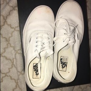 White authentic vans